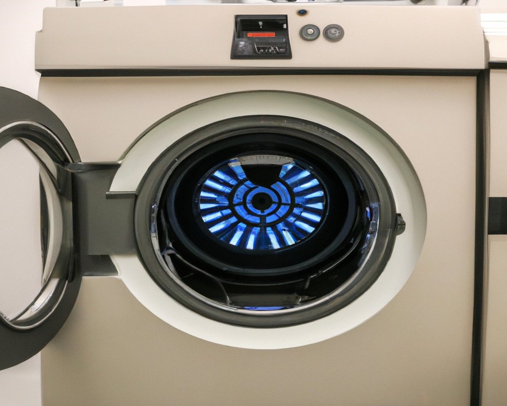 Machine Drying Rotating drum.